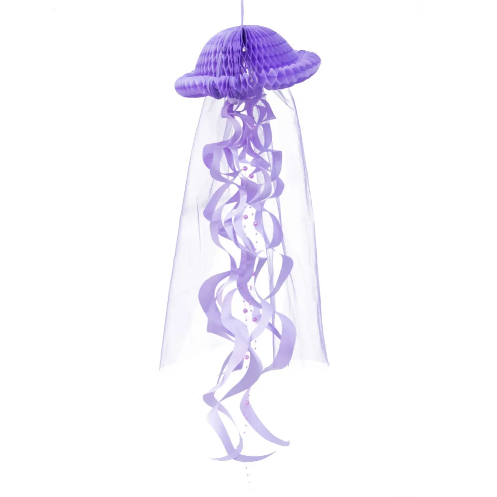 Вечерние украшения в виде Медузы русалки, пастельные медузы, товары для дня рождения русалки, бумажное украшение, подарки на день рождения