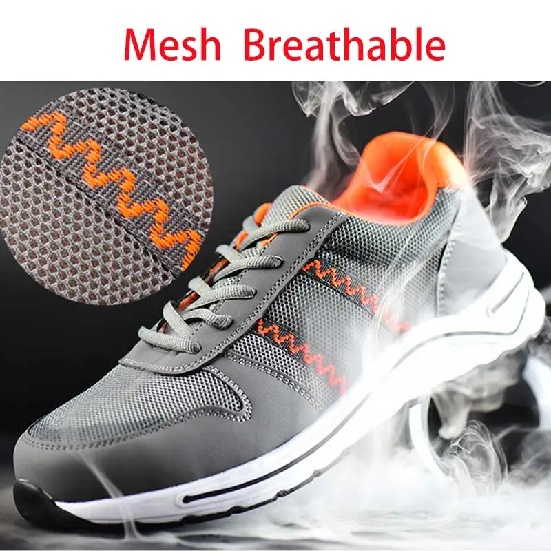 2019 Men's Working Shoes Lightweight 0.3KG Steel Toe Cap Work & Safety Boots Breathable Male Puncture Proof Boots Casual Sneaker 2019 Men's Working Shoes Lightweight 0.3KG Steel Toe Cap Work & Safety Boots Breathable Male Puncture Proof Boots Casual Sneaker