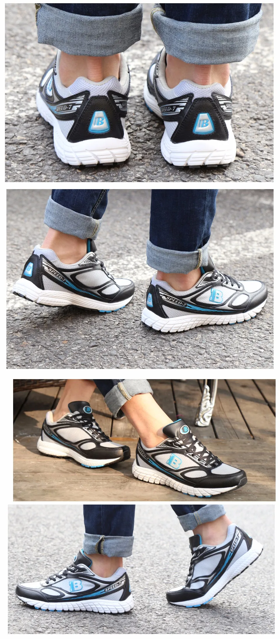 BONA Новый горячий стиль для мужчин кроссовки уличная прогулочная Бег Спортивная обувь кружево до удобная спортивная обувь спортивная