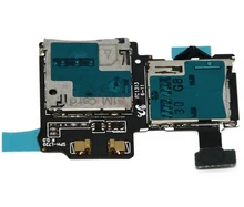 Wholesale 20pcs lot Original SD Card Reader SIM Card Tray Holder Slot Flex Cable For Samsung