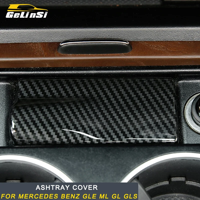 

Gelinsi For Mercedes Benz GLE ML GL GLS Auto Car Styling Cup Holder Ashtray Cover Frame Trim Sticker Interior Accessories