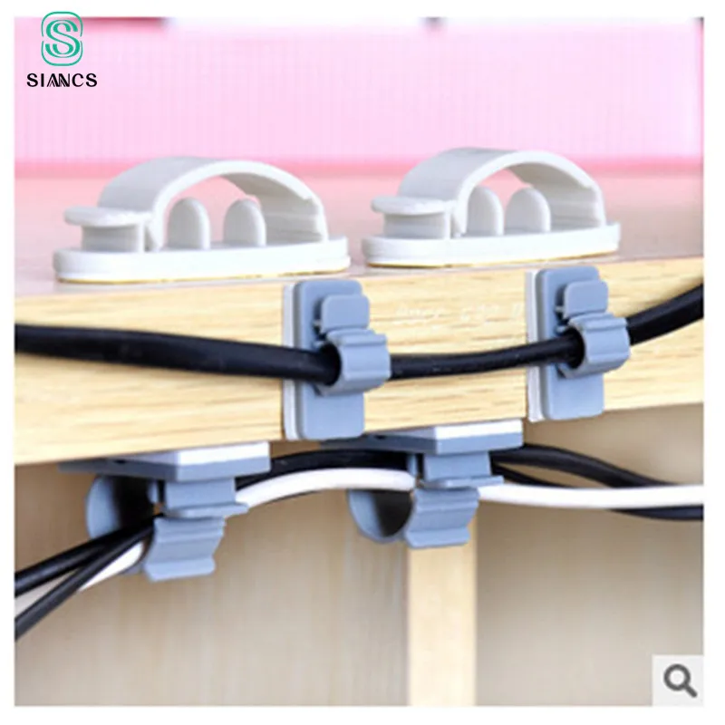 

10pcs Cable Winder Earphone Cable Organizer Wire Storage Charger Cable Holder Clips for MP3 MP4 Mouse Winding Computer Tool