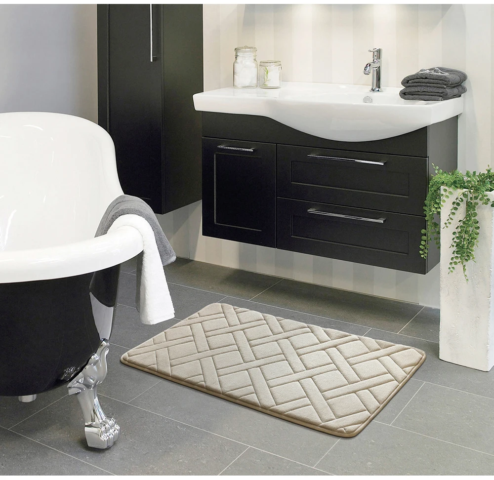 Высокое качество 40x60 см прямоугольник Коврик для ванной комнаты спальни Нескользящие коврики пена ковер для душа для ванной кухни спальни ZA-002