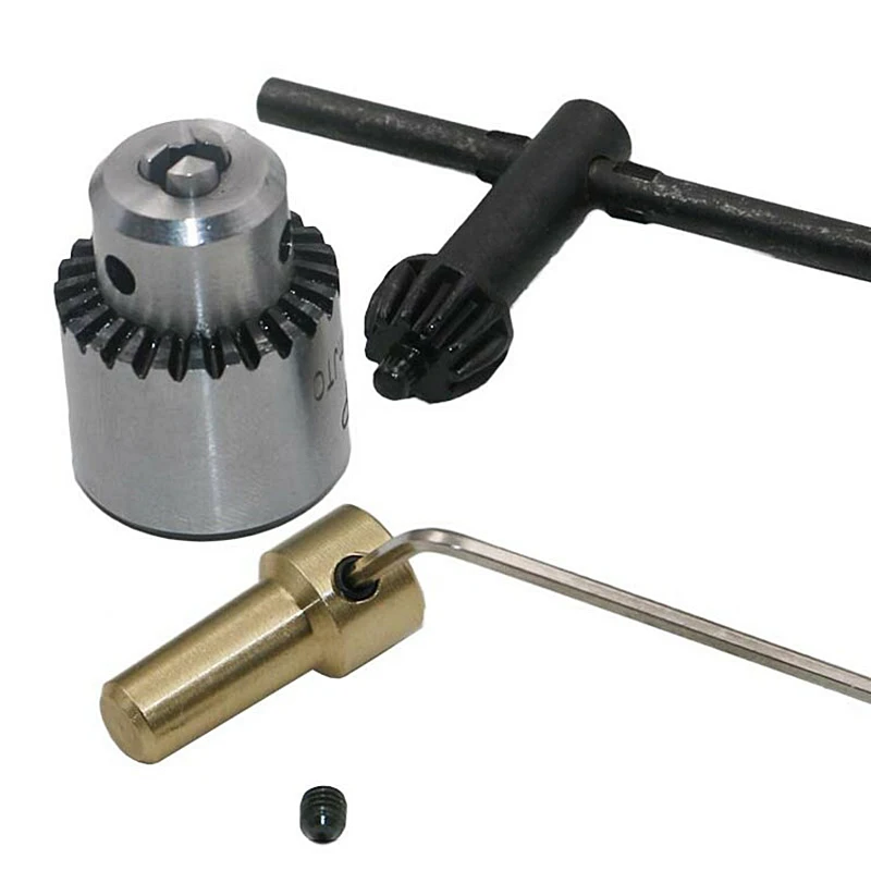 

4 Pcs 0.3-4mm Drill Chuck Mini Electric Drill Chuck Adapter Conversion Tool Kit