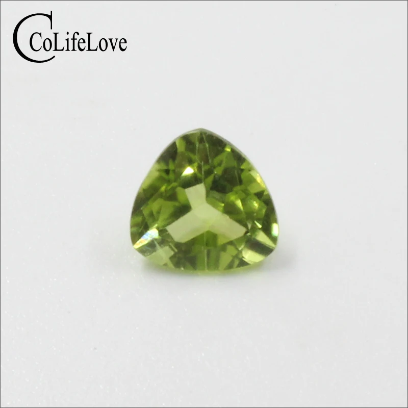 7mm*7mm 1.4 ct natural peridot loose gemstone wholesale price 100 real