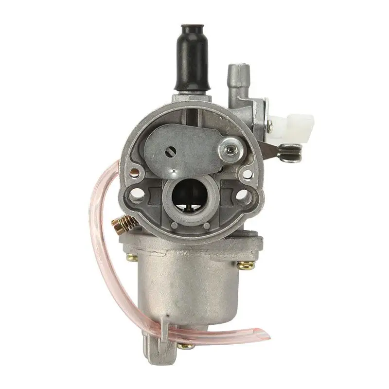 Built in Fuel Tap Grey Metal Motorcycle Hand Choke 2 stroke Carburetor