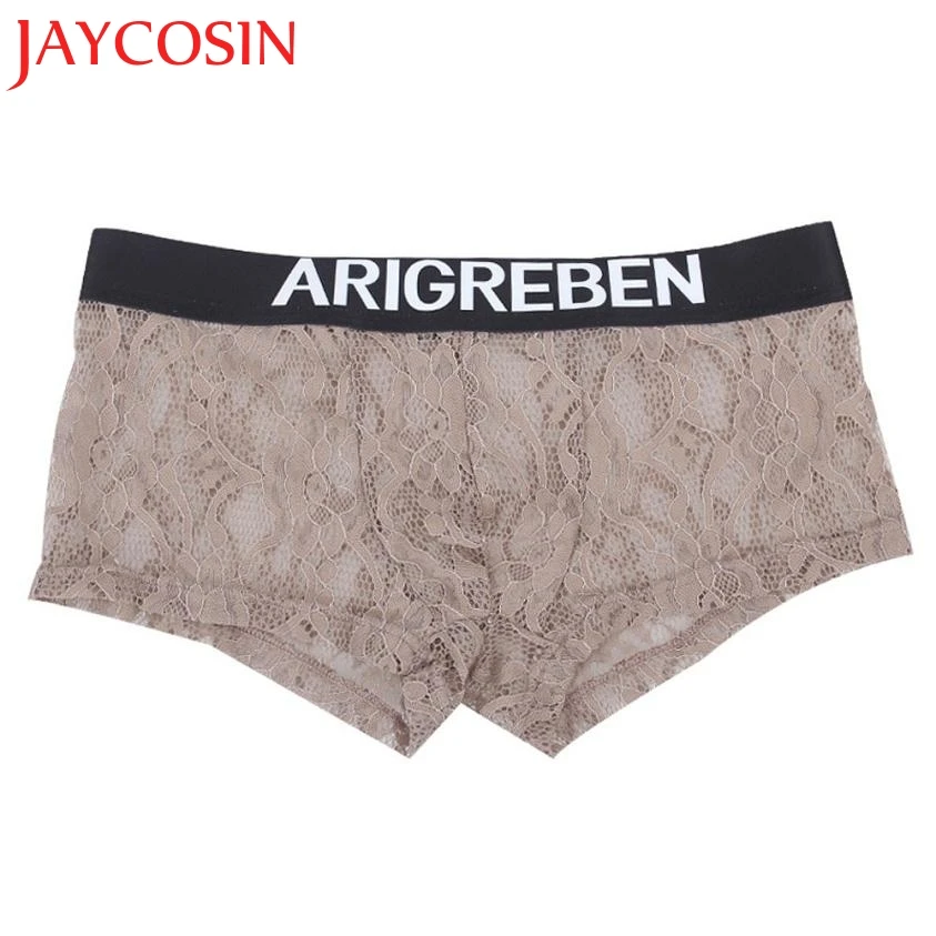 Мужские ультратонкие кружевные трусы JAYCOSIN комфортные Утягивающие с кружевом Jun 13