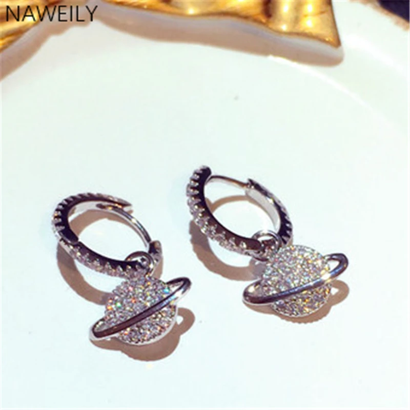 

NAWEILY Delicate Earrings Super Flash Rhinestone Dangle Earring For Women Girl Ladies Jewelry New Fashion Earring