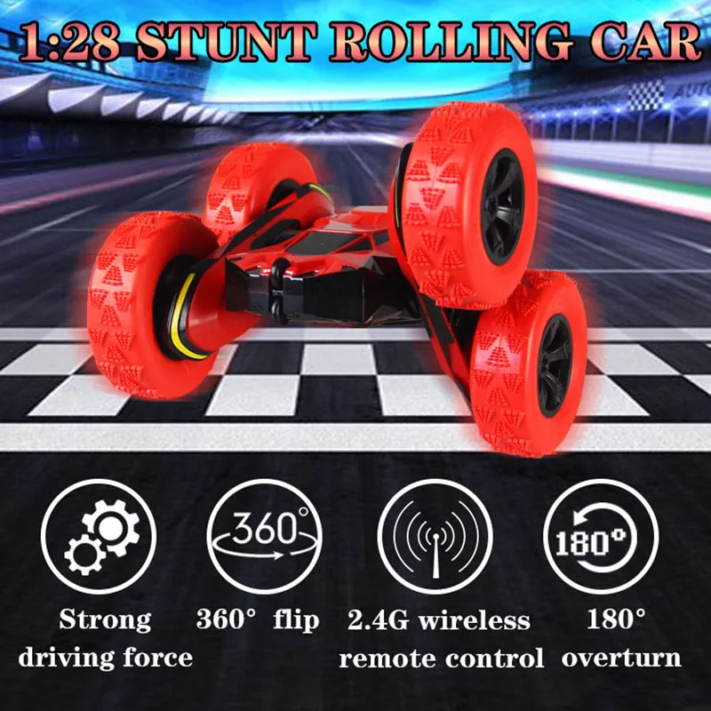 

Stunt RC Car 360 Degree Rotate High Speed Rolling Car Model Off-road Cars Kids Gift Toys M09