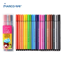 Марко 12/24 цвета смываемый маркер фломастеры граффити книги по искусству маркер живопись пером рисунок для детей ручка цветные карандаши