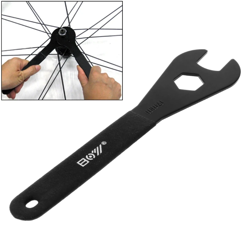 2017 Cycling Bike Wrench Bicycle Cone Spanner Wrench Spindle Axle