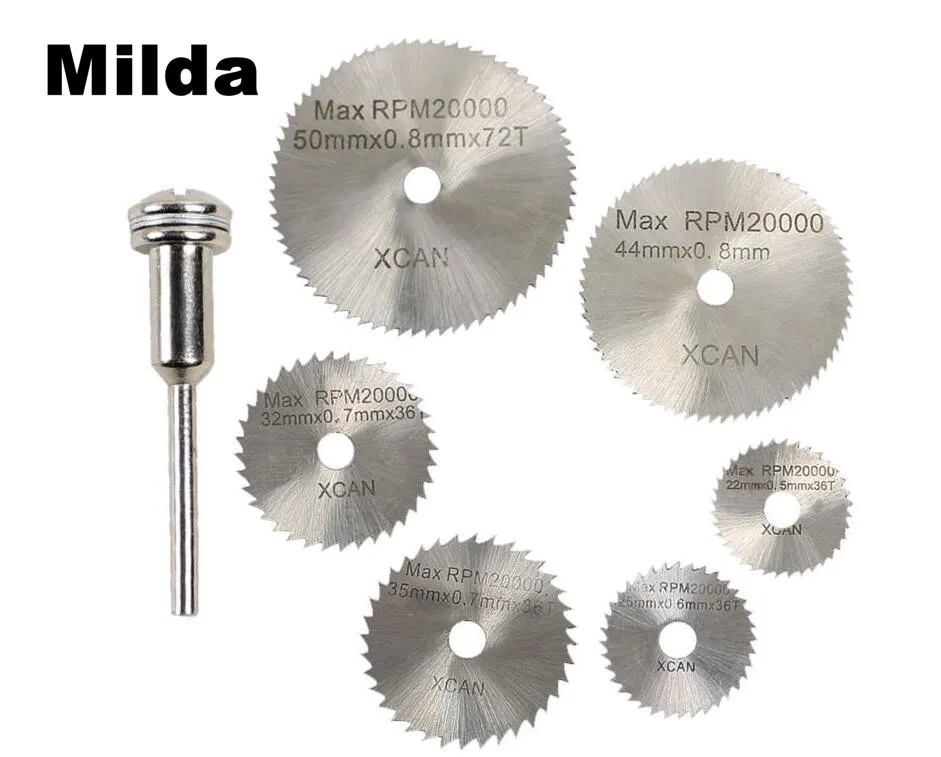 Milda 2 sets mini HSS saw blades for dremel ratory tools dremel tools