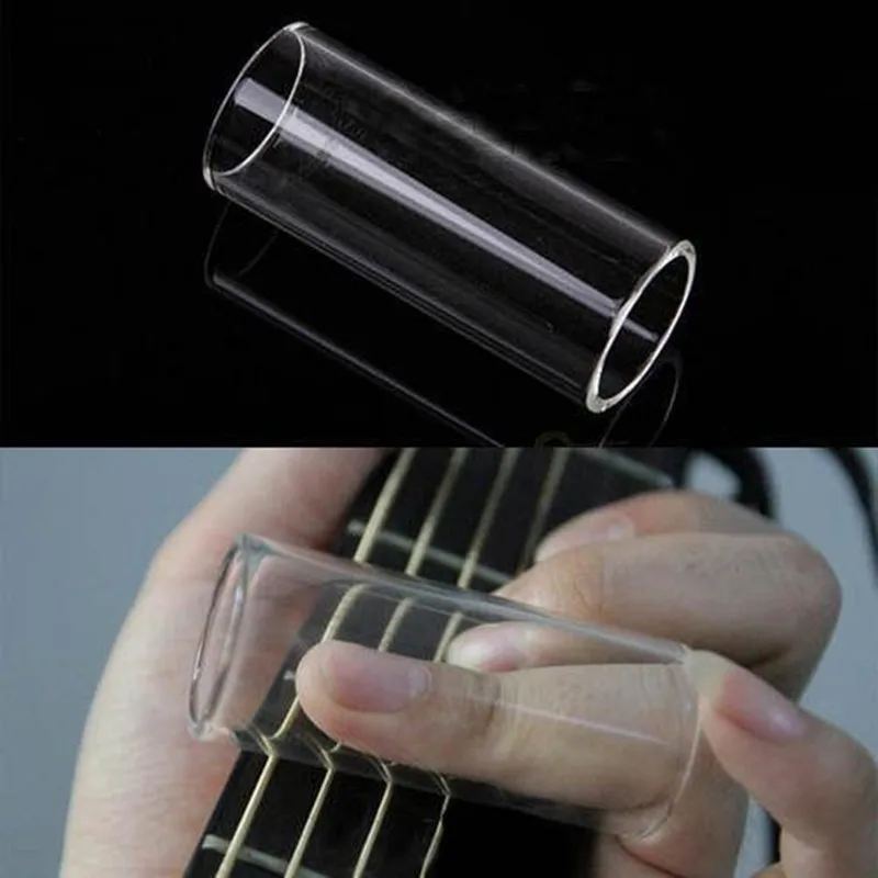 Plexi glass Guitar Slide слайдер для пальца электрогитара струнная горка стеклянная трубка защита пальцев Knuckle Guitarra Аксессуары