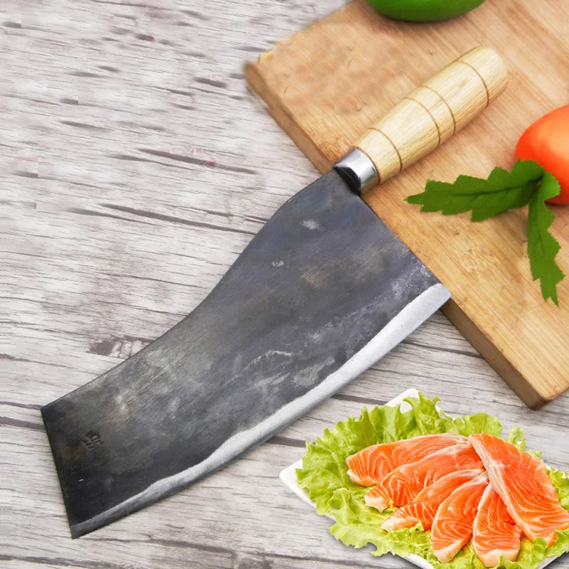 

Linag DaHandmande Forged Mulberry Knife Shell Steel Chinese Style Chef Knife Kitchen Cut Meat Vegetable Knife Slicing Knives