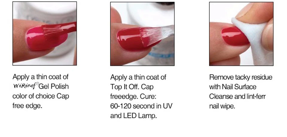 WiRinef Прозрачный матовый топ гель Полупостоянный праймер гель верхнее покрытие УФ Базовое покрытие лак для ногтей для УФ-и светодиодной лампы гель