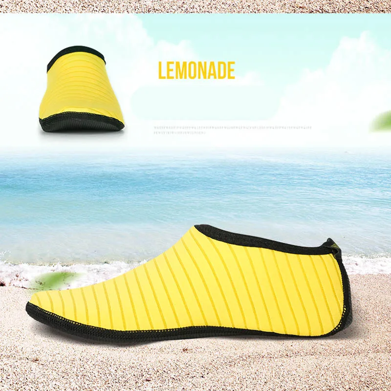 FDBRO носки для дайвинга обувь для плавания Сноркелинг, рыбалка мягкая прогулочная обувь пляжные шлепанцы летние кроссовки для взрослых - Color: Yellow