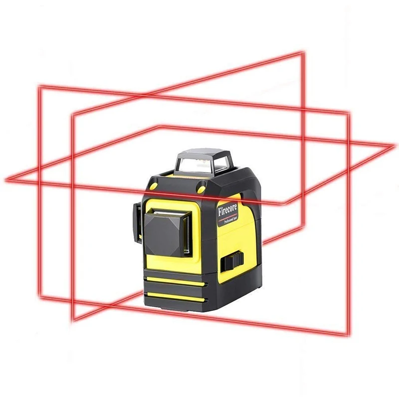 2018 12Lines 3D Laser Level 360 Horizontal And Vertical Cross Self-Leveling Red Beam Line+Receiver/Detector | Инструменты