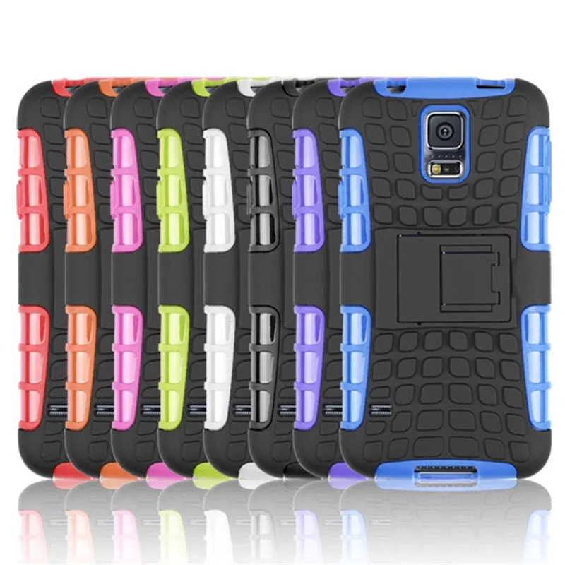 

Heavy Duty Rugged Armor Case For Samsung Galaxy S5 Neo G903F S6 S6 edge S7 Edge S8 S9 S10 Plus S10e Kickstand Hybrid Cover