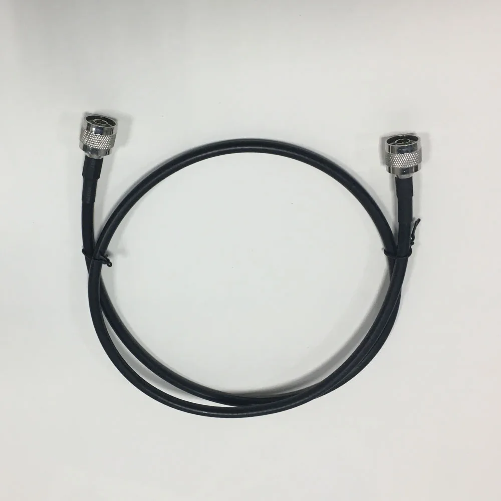 50ohm RG6 коаксиальный кабель черный 1 метр кабель N штекер разъем Низкая потеря для подключения мобильного ретранслятора сигнала к сплиттеру