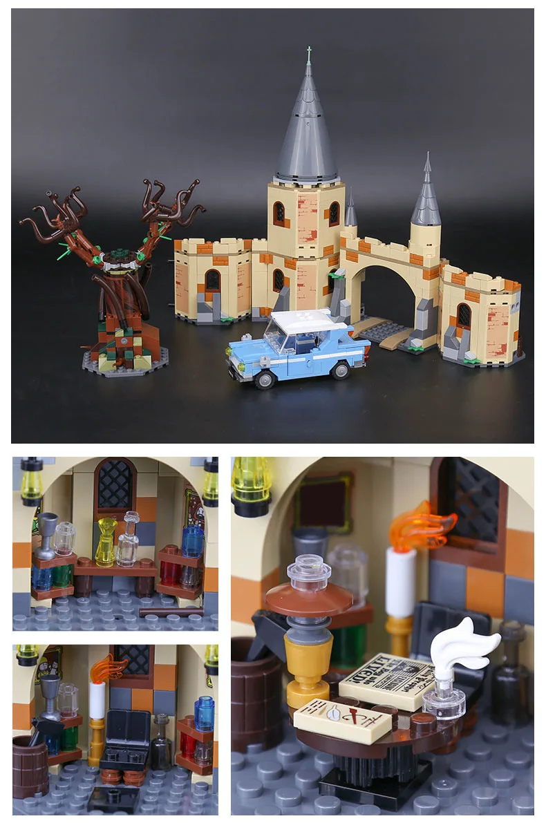 Whomping Willow совместимый фильм Поттер 75953 строительные блоки кирпичи игрушки детские подарки на Рождество