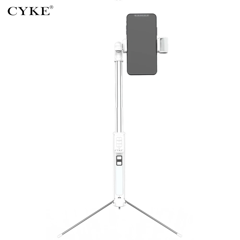 Cyke Selfie Stick Wireless Bluetooth Remote Shutter Extendable Phone Selfie Stick Tripod With Beauty Fill Light For Android Ios (3)
