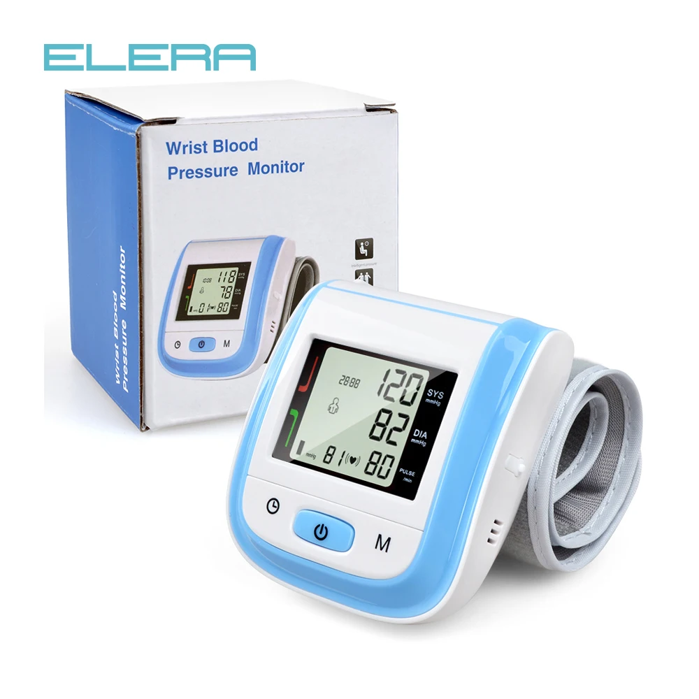 

New! Blue LCD Digital Wrist Blood Pressure Monitor Tonometer+OLED Display Fingertip Pulse Green Oximeter Oximetro Pulsioximetro