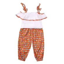 Cute Summer Toddler Kids Baby Girl Clothes Strap Tops Long Pants Summer Outfits Set 1-6T Cute Summer Toddler Kids Baby Girl Clothes Strap Tops Long Pants Summer Outfits Set 1-6T