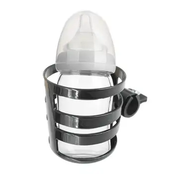 

Baby Stroller Bottles Rack Baby Stroller Bottle Holder Accessories Bicycle Bottle Holder Trolley Child Car Black Baby Cup Holder