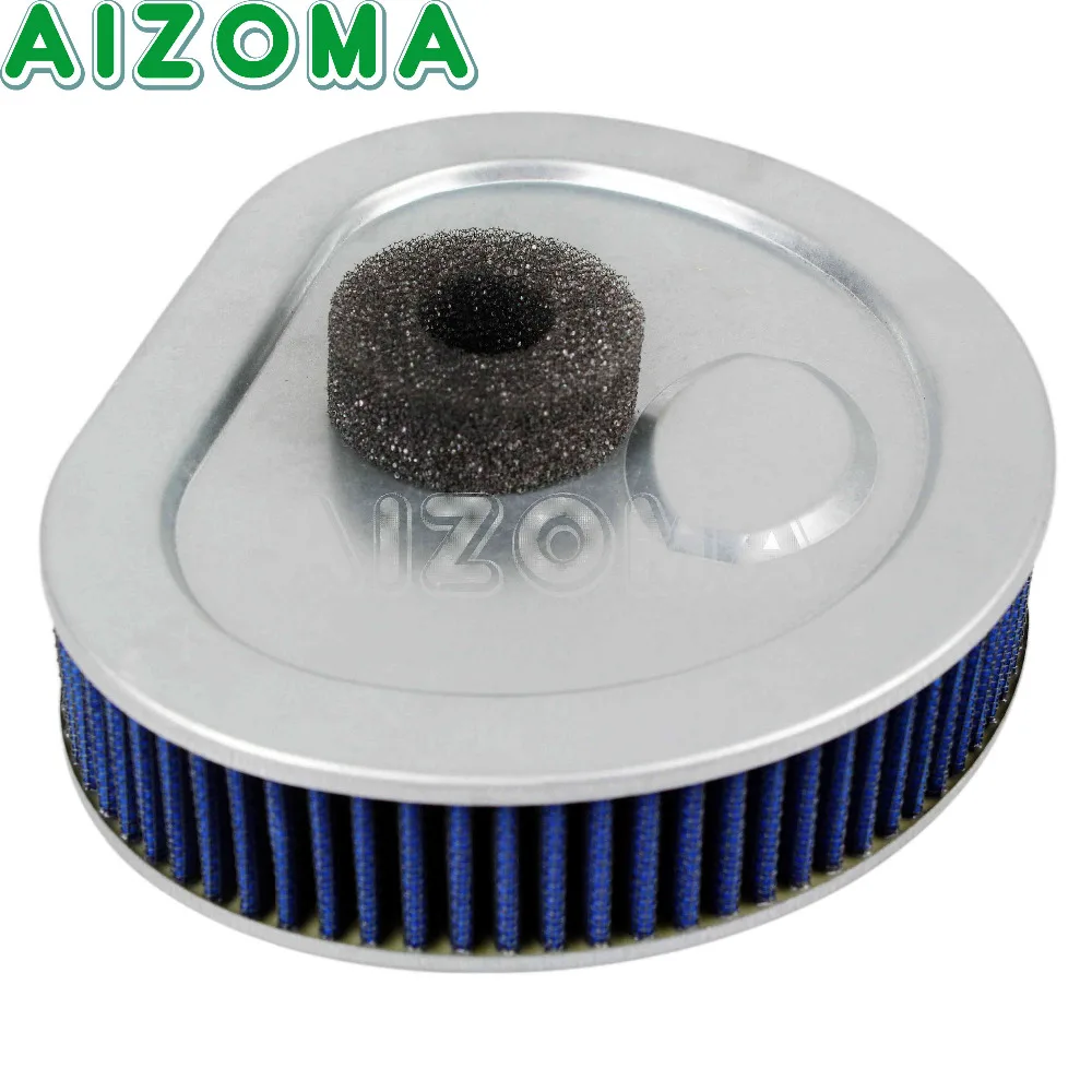

Motorcycle High Flow Air Filter Cleaner Blue for Harley Dyna FXD Touring FLHR FLHT FLHTC Softail Fat Boy FLST FXST 1995-1999