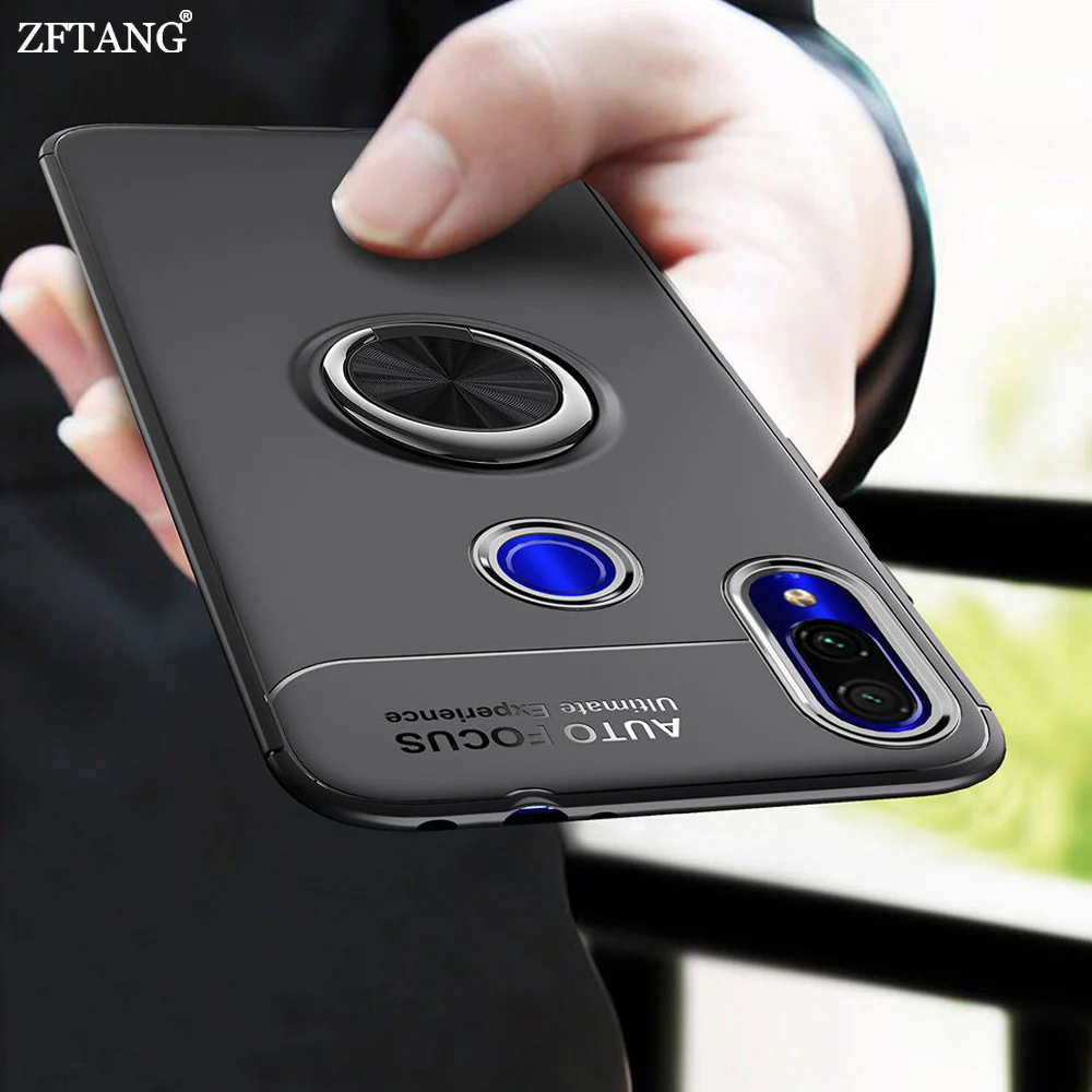 

Holder Finger Ring Case For Xiaomi Redmi 7 Case For Funda Xiaomi Redmi Note 7 Pro Case Cover Silicone Shockproof Phone Cases