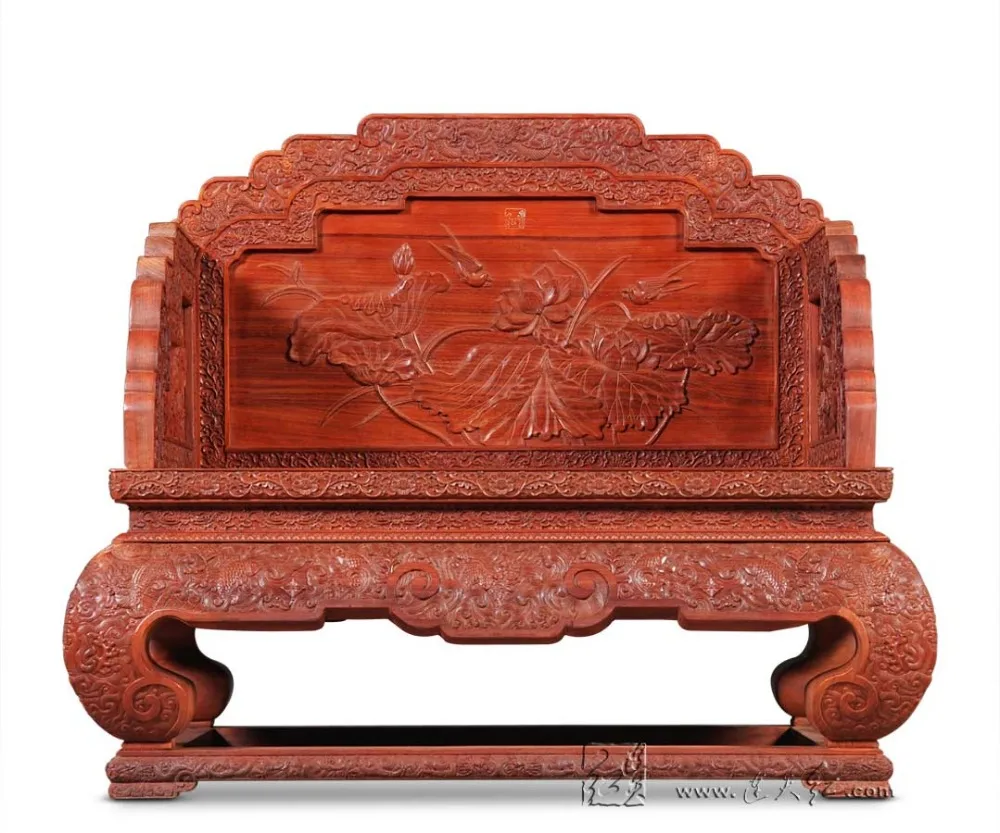 New Classical Rosewood Carving Lotus Imperial Throne Set 2 Armchairs Small Tea Table Set Hotel Drawing Room Solid Wood Furniture New Classical Rosewood Carving Lotus Imperial Throne Set 2 Armchairs Small Tea Table Set Hotel Drawing Room Solid Wood Furniture