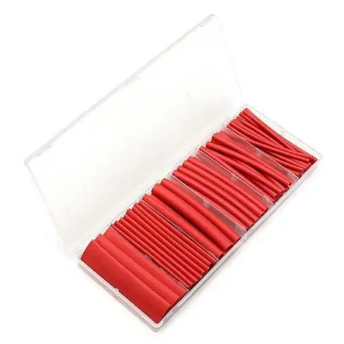 

KSOL 53PCS Red Heat Shrink Adhesive glue lined Tube 3:1 Heatshrink Tubing wrap wire