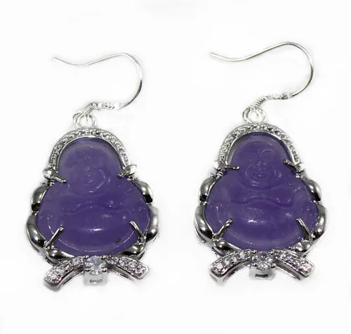 

Chines Style Jade With Buddha Earring ER00087