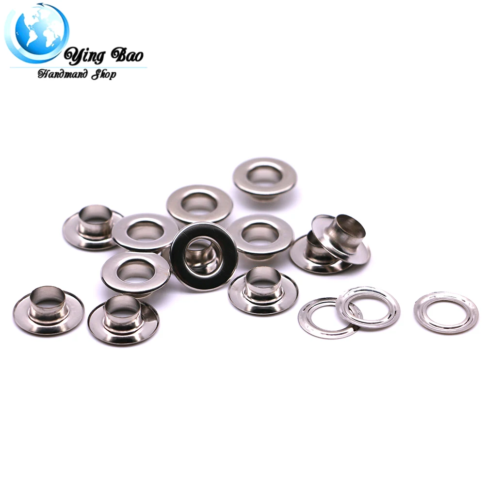 50 sets/pack(Outer diameter)15mm (eyelets)7.2mm (high)5.2mm eyelets with washers grommet eyelet Q-25