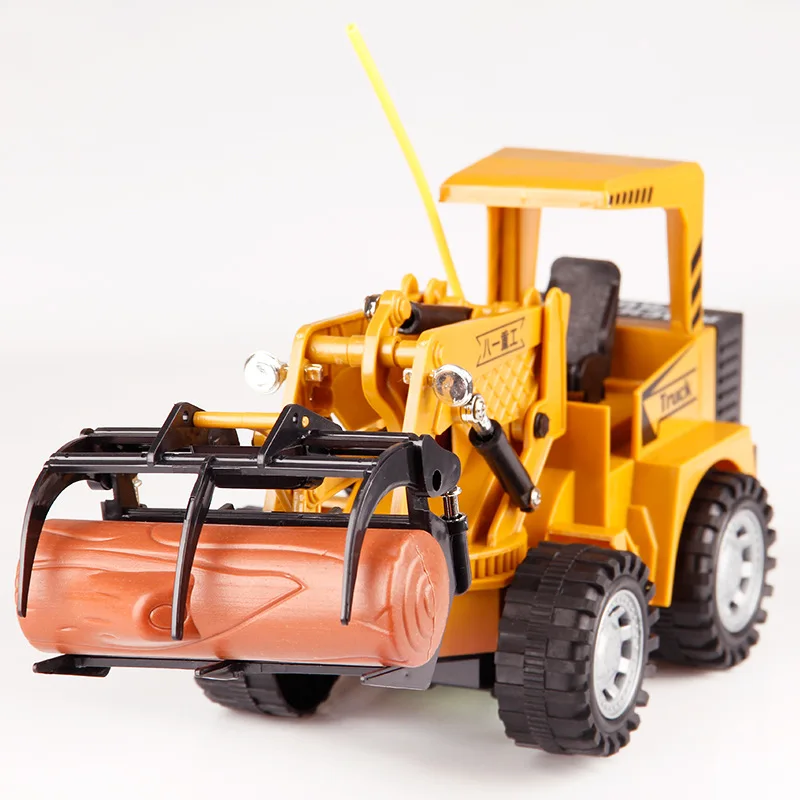 

RC Truck Wheel Excavator Grasping Wooden Car Remote Control Forklift Engineering Vehicle Toys