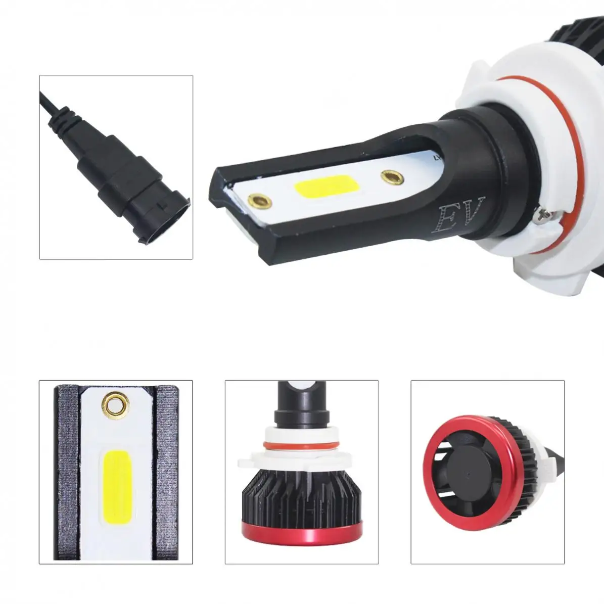 1 пара Автомобильные светодиодные лампы 9005/H10/HB3 120 Вт 6500 лм|Передние LED-фары для