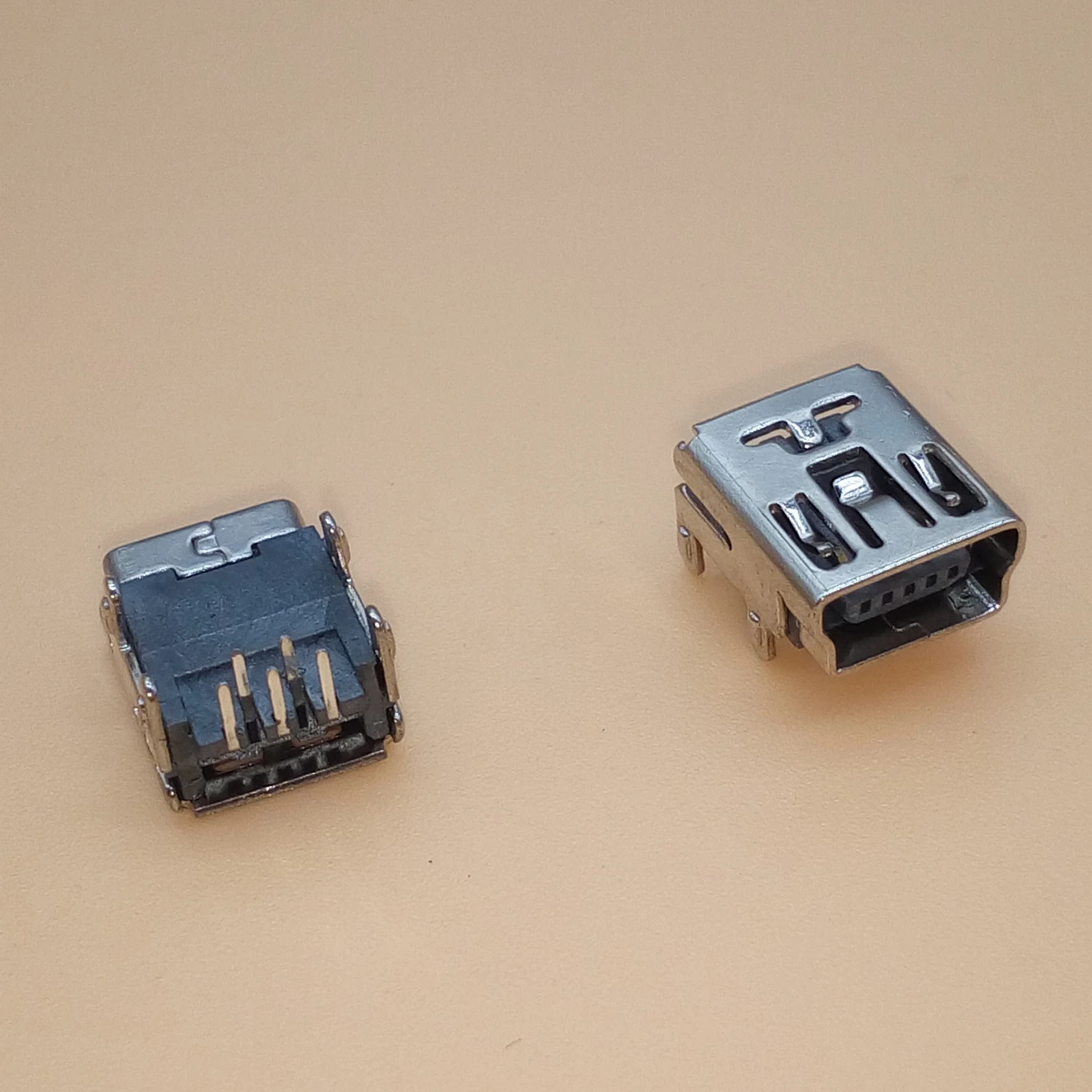 10Pcs Mini USB Female Socket Type B 5 Pin Right Angle DIP Jack