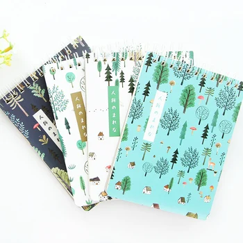 

MIRUI forest land trees notebook A6 coil scroll up notebook the portable pocket notebook school and office supplies