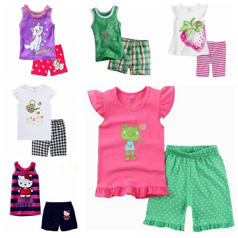 2018 Children's Sleeping underwear Set Pyjamas Baby Sleepwear Clothing