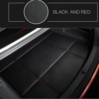 Подходят багажник автомобиля коврик для BMW 3/4/5/7 серии GT M3 X1 X3 X4 X5 X6 Z4 3D авто-Стайлинг любую погоду - Название цвета: black and  red