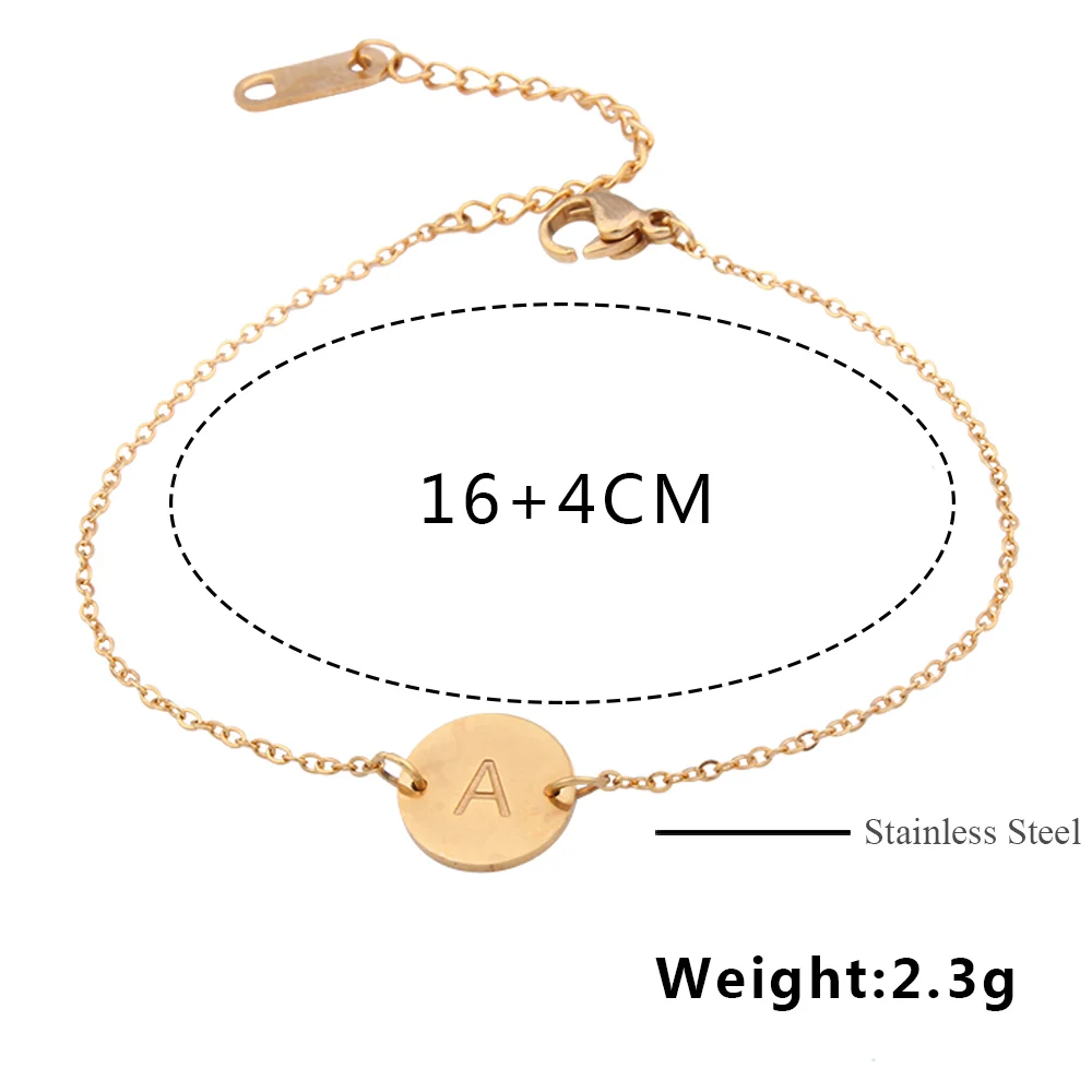 ZUUZ 2018 браслеты с буквами id из нержавеющей стали дружба femme braclet Золото Серебро для