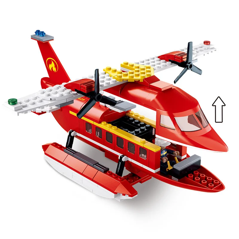 348 шт. детские строительные блоки игрушки совместимые с Legoingly city водный пожарный
