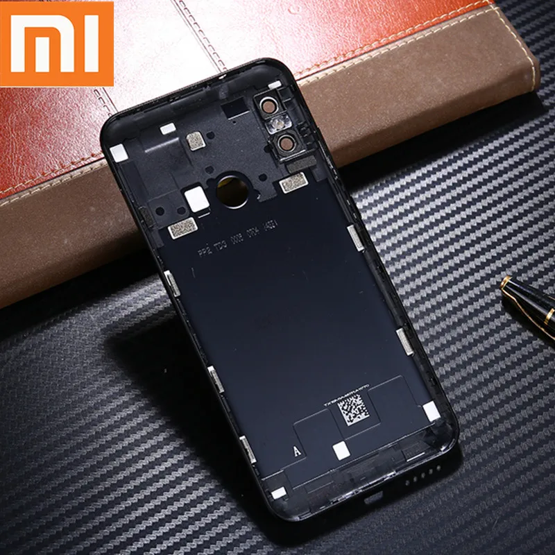 

Mi A2lite Original Battery Housing Cover For Xiaomi Mi A2 Lite Back Case Replacement Parts Power Volume Buttons + Camera Lens