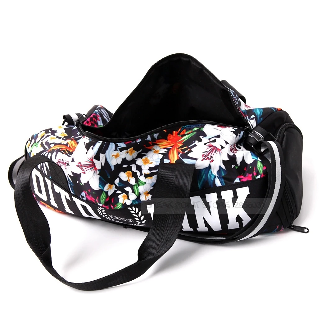 Pink/gray/black Women Men Gym Bag Fitness Shoulder Gird Strip Travel Bag Outdoor Yoga Bag With Shoes Storage Sac De Sport