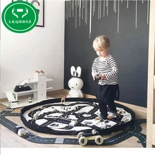 Creative Kids Toy Storage Bag and Play Mat Lego Toys Organizer Bin Box Fashion Baby Toys Storage Bags Outside Picnic Play Mat