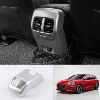 

For Ford Focus 2019 Interior Matte/Carbon fiber ABS Rear Air Outlet Panel Cover 1PCS Protective Trim