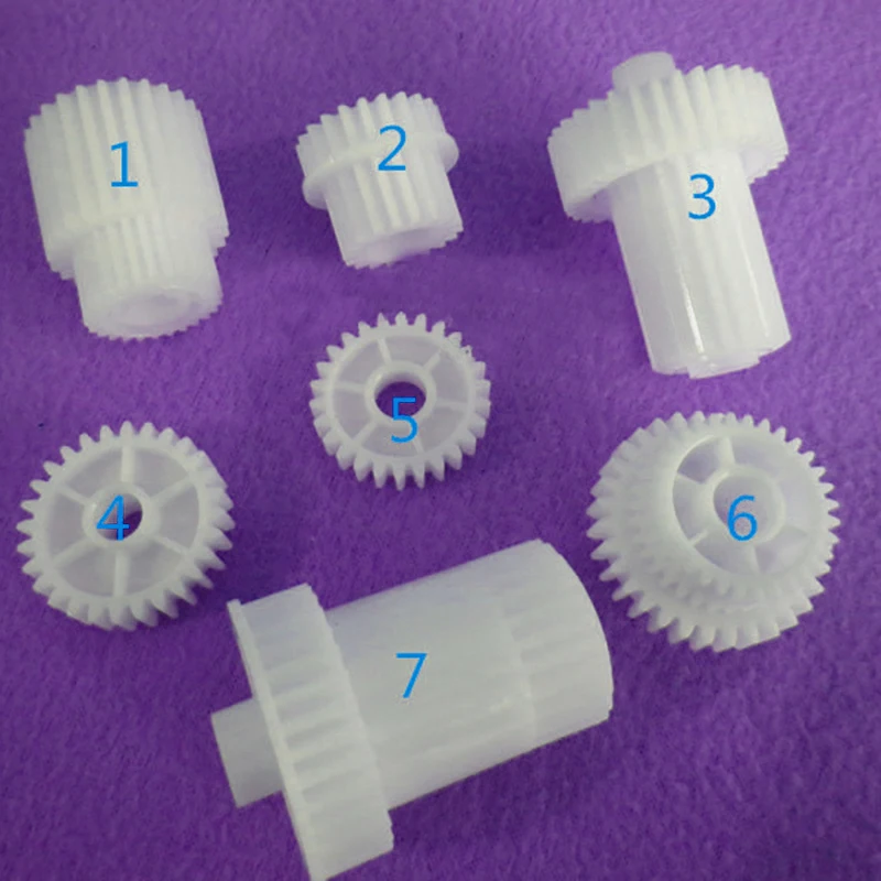

7pcs/set Original Paper Feed Drive Gear Kit for Konica Minolta 283 223 363 7828 423