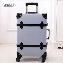 На колесиках дорожная для багажа Спиннер ретро из натуральной и искусственной кожи багажный набор высокого качества 3 цвета чемодан