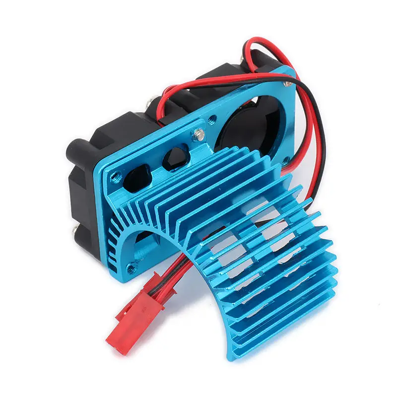 RC Car Motor Heatsink With Cooling Fan – Fits 540 550 3650 3660 3674 Motors (36mm Diameter) For 1/10 Scale Models