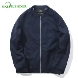 Unisplendor Демисезонный Для мужчин; повседневные куртки 4XL мода мальчик одноцветное пальто Slim Fit мужской военной куртки бренд Для мужчин